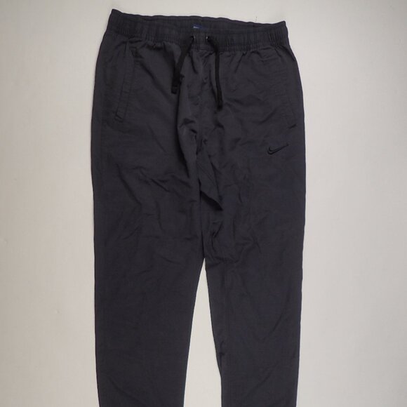Nike Pants Adult Large Black Gray Slim Fit Woven Jogger 934592-010 - Picture 1 of 3